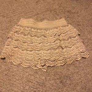 Crochet shorts